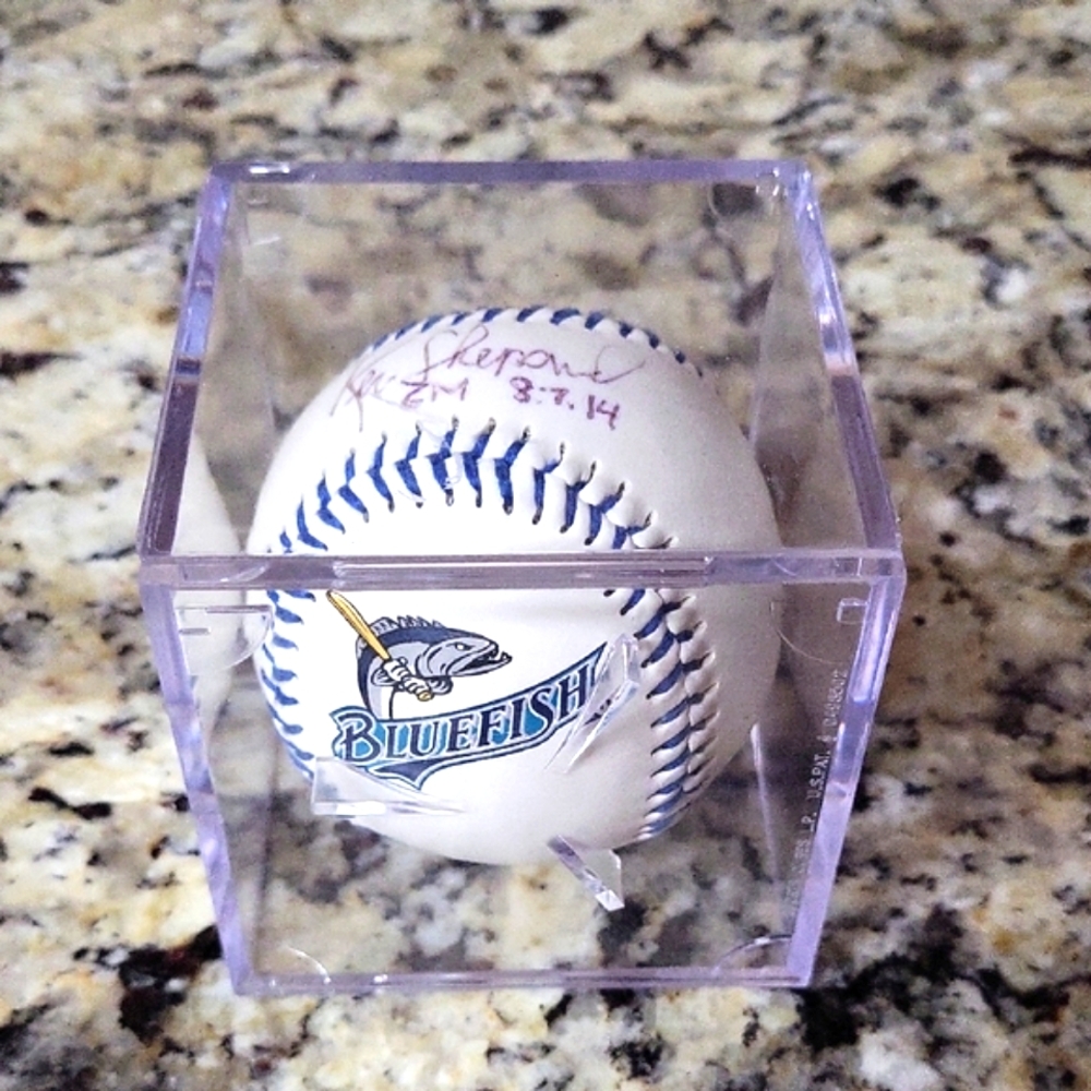 Bluefish Baseball Manager Ken Shepard Signed Baseball